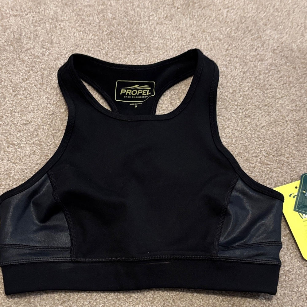 Bass Propel Black Sports Bra- size small. NWT